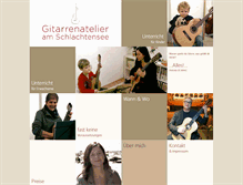 Tablet Screenshot of gitarrenatelier-berlin.com